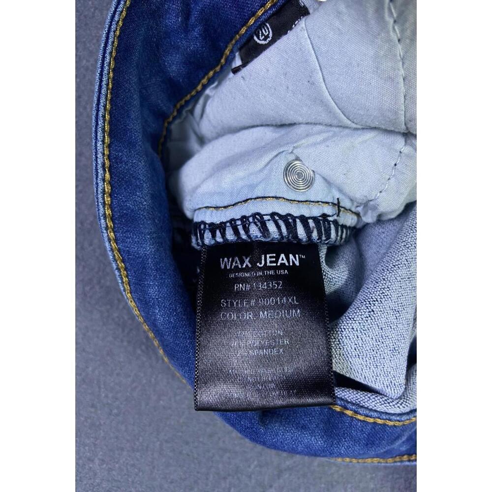 Wax Jean Cozy Up Knit Denim 90014XL Stretch Skinny Blue Jeans Size 20 Design USA - Picture 7 of 11